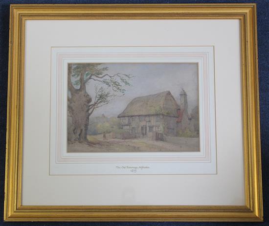 19th century English School The Old Parsonage, Alfriston, 1875, 6.5 x 9.5in.